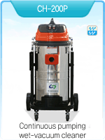 Continuous pumping wet-vacuum cleaner CH-200P