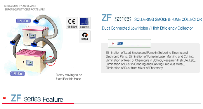 ZF Series - Soldering Smoke & Fume Colltector