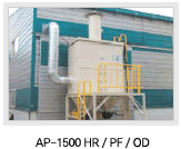 AP Series dust collector installation photo AP-1500HR/PF/OD