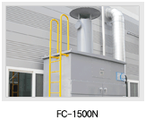 FC-1500N fume collector installation photo